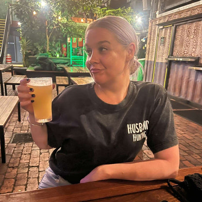 Oversized "Husband Hunting" Tee
