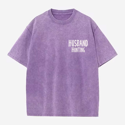 Oversized "Husband Hunting" Tee